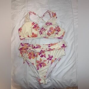 Cupshe Cream Pink Bikini